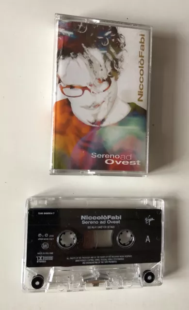 Original Cassette Edition Mc K7 Niccolo' Fabi Sereno Ad Ovest 2000 Virgin Hollan