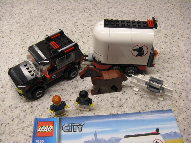 LEGO CITY 7635 4WD with Horse Trailer Minifigures 100 complete instructions 6.00 PicClick UK