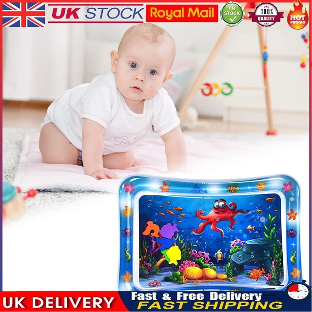 Animal Water Mat PVC Baby Water Play Mat Double Edge for Activity (Octopus)