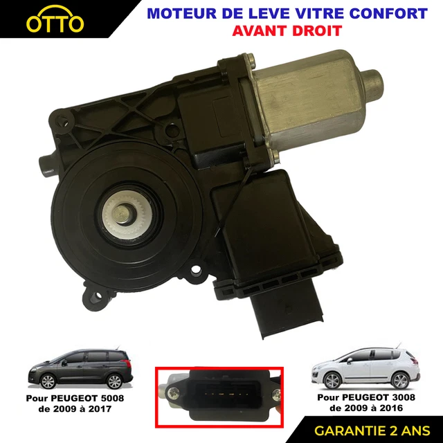 Moteur De Lève-vitre Avant Droit Pour Peugeot 3008 & 5008 (2009-2017) - Neuf, Référence 9222FF