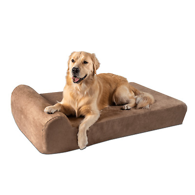 Big Barker Orthopedic Dog Bed: Headrest Edition. For Large and XL Dogs.