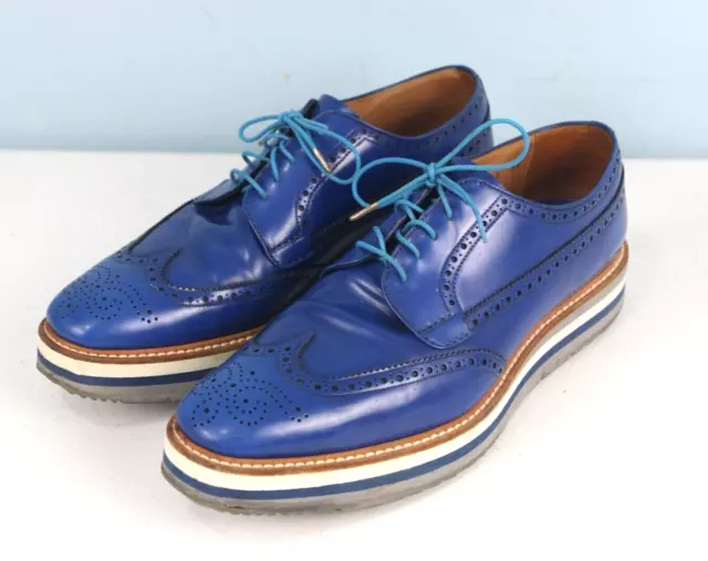 Men's Prada Wing-Tip Oxford Brogues Shoes,  Size 10.5 (U.S.)