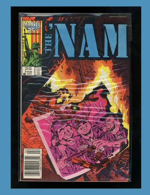 Marvel Comics The Nam (6 Book lot)  3, 4, 5, 6, 7, 8. Vietnam War (1987) 4.5 VG+