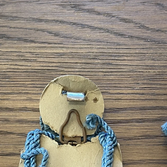 NOS 3 Wired Cord Picture Mirror Hanger Tassle New Vintage Blue 8