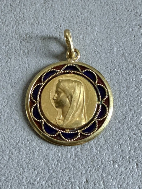 Collier Or Massif 18 Carats Avec Pendentif Dollar Or 1851 - Occasion, Bijou Vintage Précieux