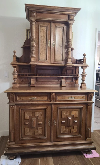 Antique German-built Hutch (Brunk) (approx 1850's), Repaired and Refinished