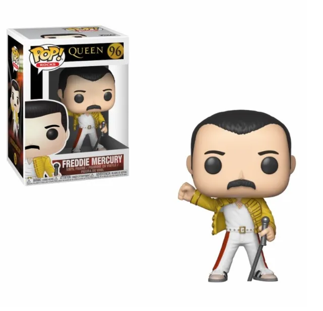 MUSIC ROCKS QUEEN Figurine FREDDY FREDDIE MERCURY WEMBLEY N° 96 "POP" FUNKO