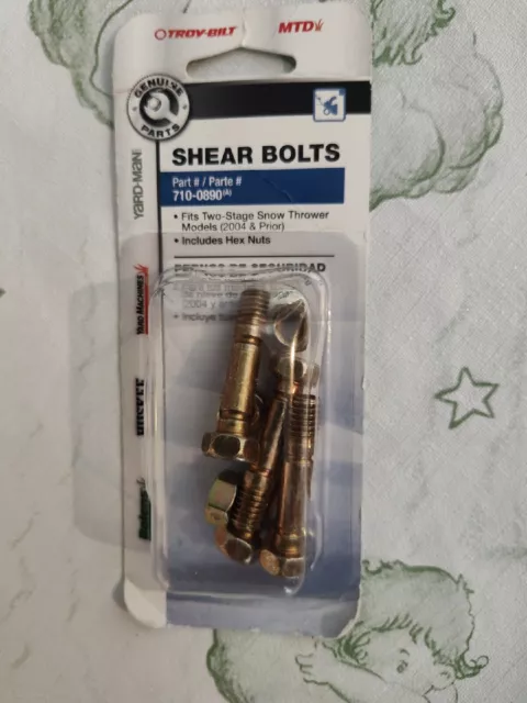 MTD  Snow Blower Shear Bolts  For MTD