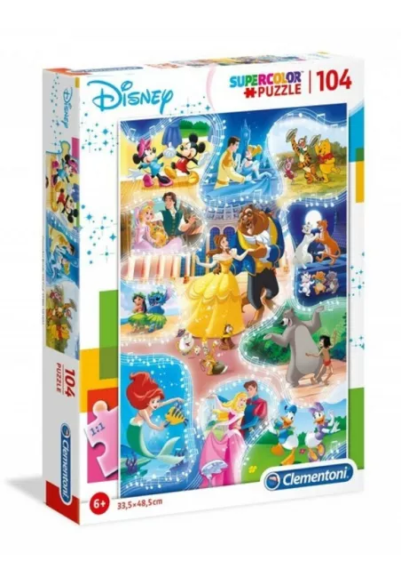 Clementoni 27289 Disney Supercolor – Puzzle 104 Teile - NEU&OVP 👍