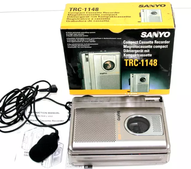 Sanyo Trc-1148 Retro Compact Cassette Player For Collectors Display/Prop - Rspca