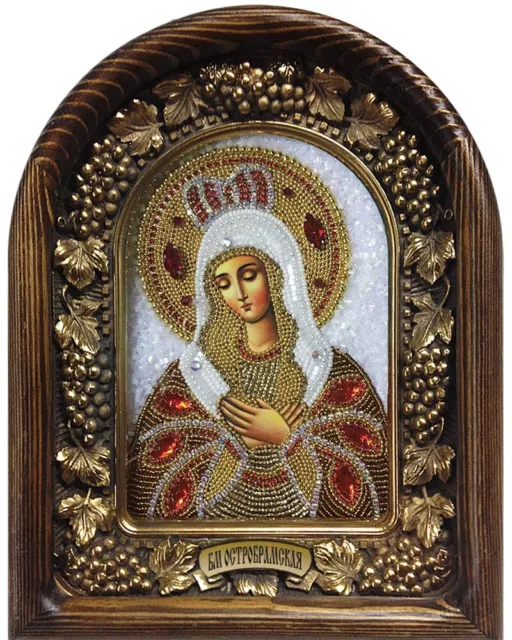 Diveyevo Beads Orthodox Icon Yapos Icon Дивеевская Икона Япос Остробрамская