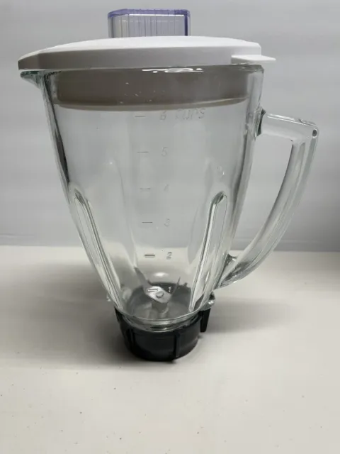 Osterizer 6 Cup 1.25-Liter Glass Replacement Blender Jar Lid Blades 148381
