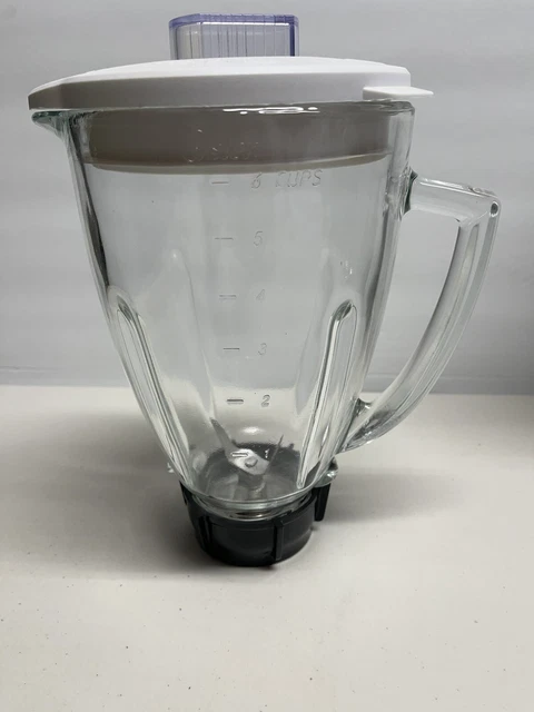 Osterizer 6 Cup 1.25-Liter Glass Replacement Blender Jar Lid Blades 148381 Osterizer 6 Cup 1.25-Liter Glass Replacement Blender Jar Lid Blades 148381
