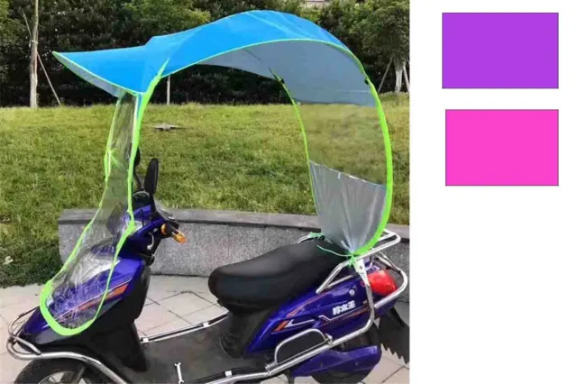 Copertura antipioggia per moto scooter bici cappotta parasole impermeabile