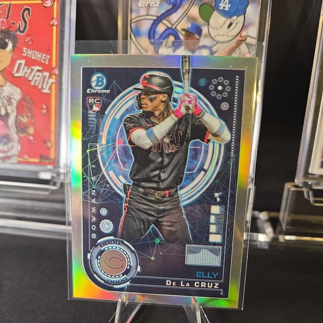2024 BOWMAN CHROME ELLY DE LA CRUZ 🔥 AI ROOKIE Insert RC BAI1 REDS 7