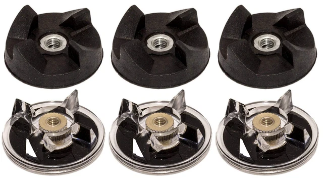 6 Pack - 3 Base Gears and 3 blade Gears for Magic Bullet Blender MB1001 250W