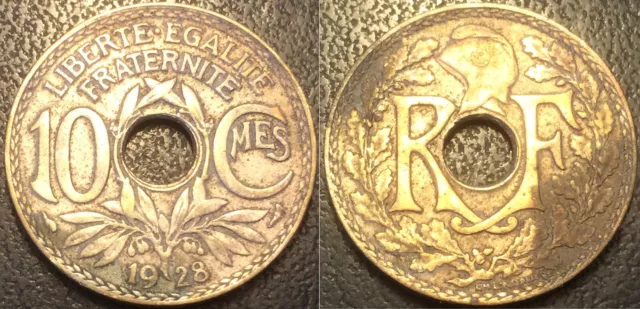 France - IIIème République - 10 centimes Lindauer 1928 TB - F.138/15