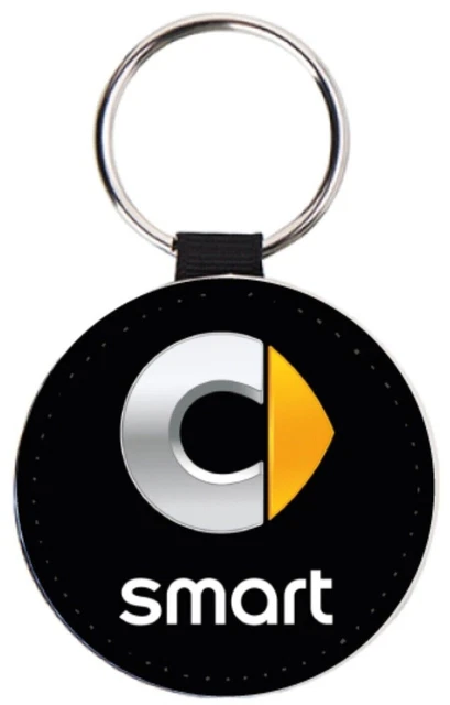 Custodia Portachiavi In Pelle Rossa Per Smart 453 Forfour E Fortwo | Cover Protettiva Telecomando | Antigraffio E Personalizzata - 3