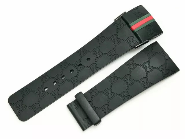 I Gucci 26mm Genuine OEM Replacement Rubber Strap Men's IGucci YA114207 Watch