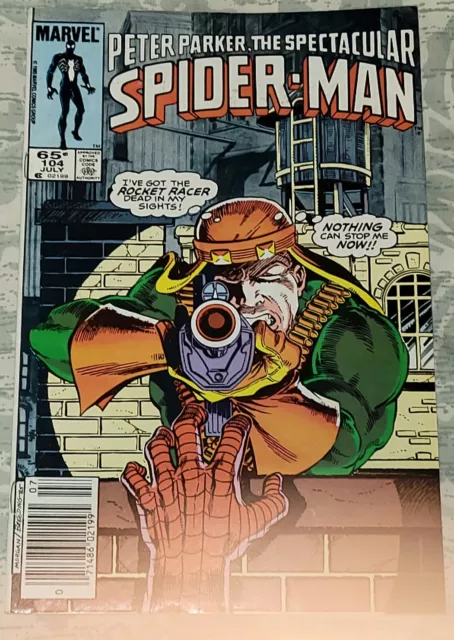 Spectacular Spider-Man #104  MARVEL Comics 1985 NEWSSTAND