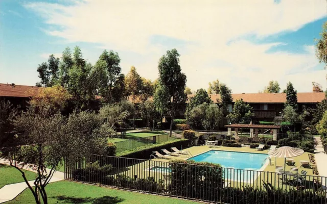 Arizona Postcard: Swimming Pool View At The Hollows Apartments Tucson, Az