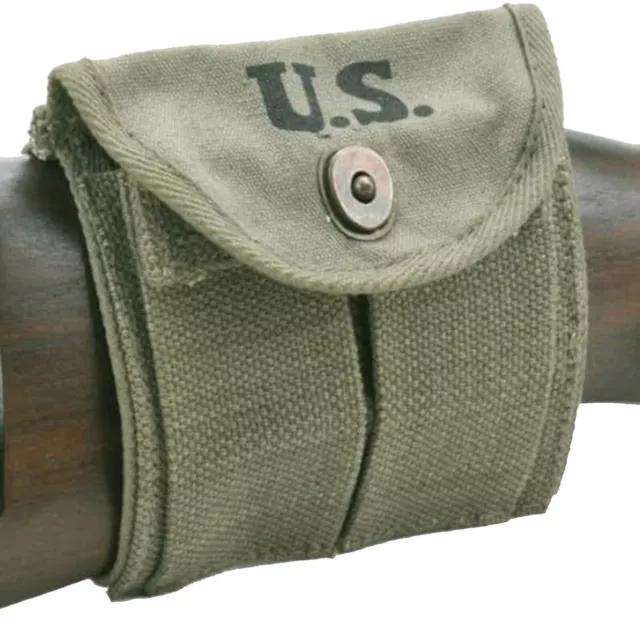 M1 Carbine Sling and Buttstock Type Pouch OD Green Marked J T & L 1944 2