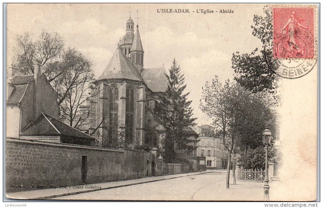 95 L'ISLE ADAM - l'eglise - abside