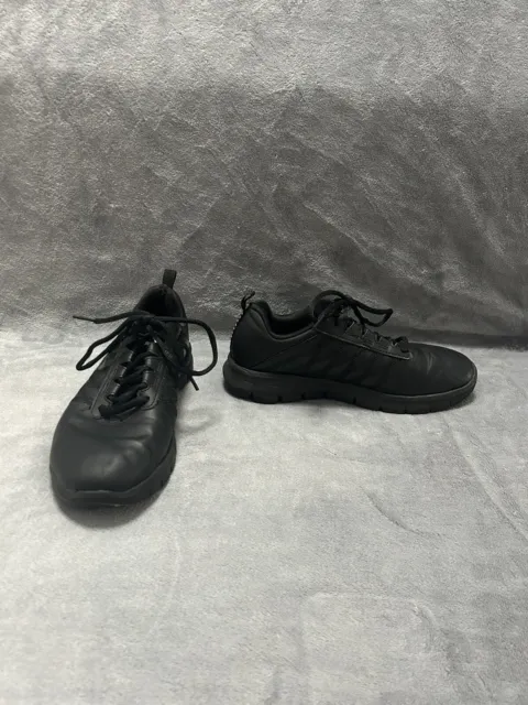 skechers black slip resistant memory form shoes size 7.5