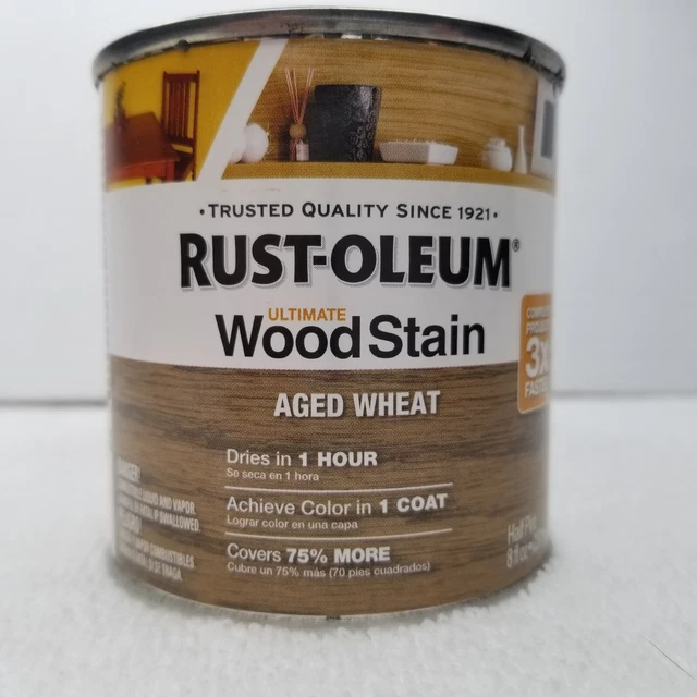 RUSTOLEUM 8 FL Oz Ultimate Wood Stain 330118 Aged Wheat Dries In 1