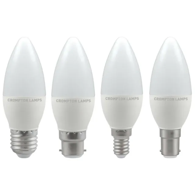 x2 LED Kerzenlicht Glühbirne 5,5 W B22 B15 E27 E14 Crompton