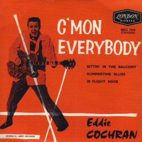 Eddie Cochran : Cmon Everybody: 20 Rock n Roll Classics CD Fast and FREE P & P