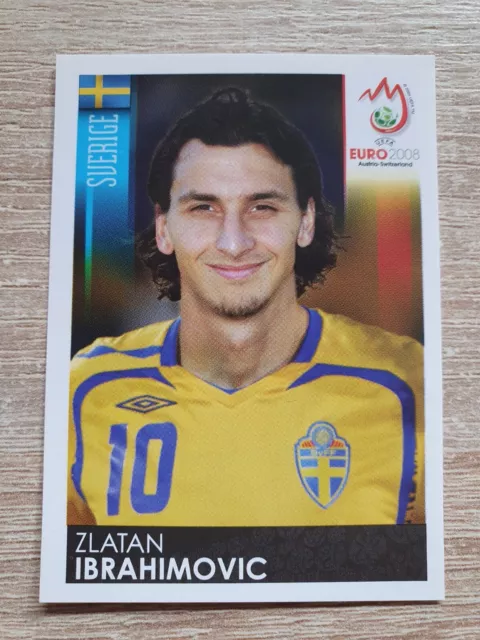 2008 Panini European Championship Zlatan Ibrahimovic 406 Sverige Sweden UEFA Euro 08 Sticker