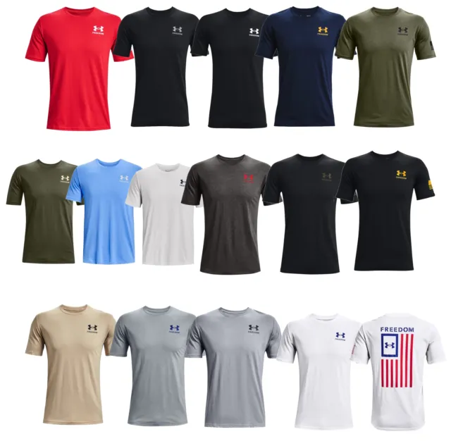 Under Armour Men's UA Freedom Flag T-Shirt Mens Tee Shirt - 1370810 - New 2023