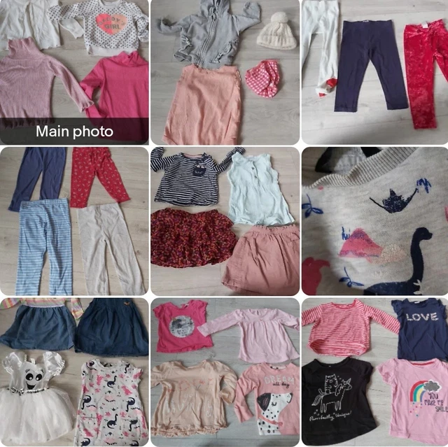 Huge Baby Girls Clothes Bundle 12-18-24 Months inc NEXT, GAP, jasper 30 items #3