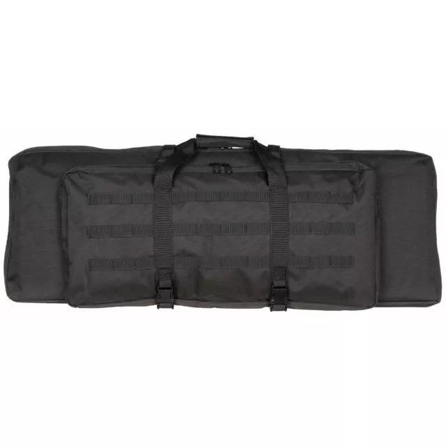 MFH Backpack Bag for 2 Rifle Airsoft Paintball Black Ca. 95 x 35 X 8 CM