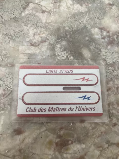 Rare Motu Club France Maitres De L’univers : Carte-Stylos Mattel Neuf En Sachet