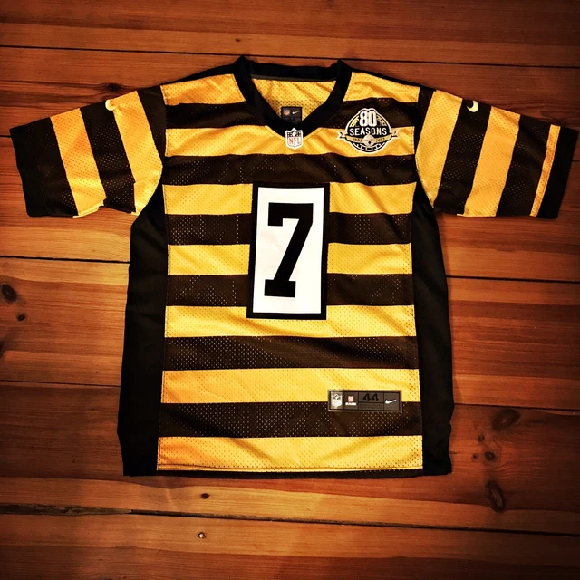 NFL PITTSBURGH STEELERS Jersey Big Ben 7 Throwback Bumblebee in L