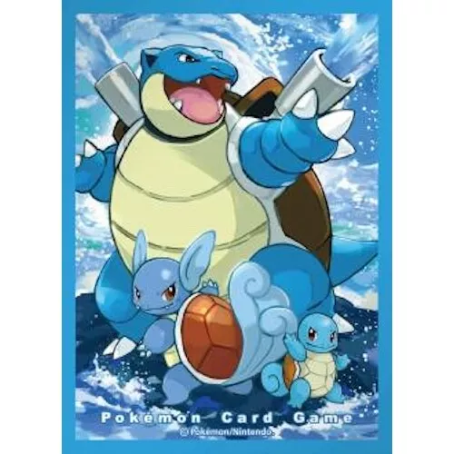 Premium Gloss Blastoise Wartortle | Pokémon Center Japan Card Game Sleeve (2020)