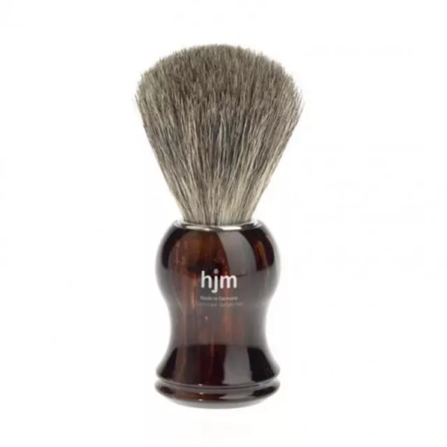 NEW MUHLE HJM NOM SHAVING BRUSH PURE BADGER PLASTIC TORTOISESHELL Razor Hair