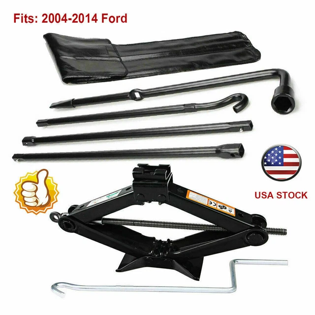 SCISSOR JACK+ SPARE Tire Lug Wrench Tool Kit Steel Fit 2011 2012 2013