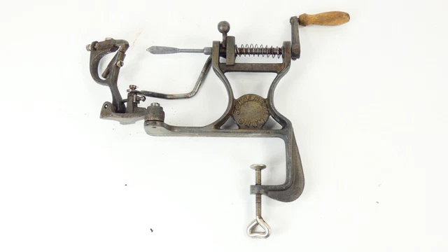 Antiguo Pelador De Manzanas Año 1920 Pelamanzanas De Hierro