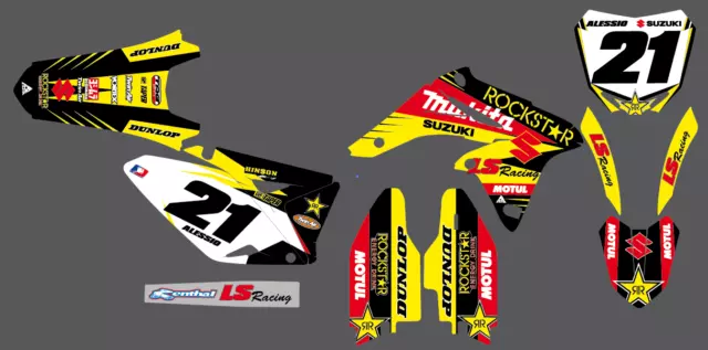 Grafiche Suzuki Rm Rmz 125 - 250 - 450 Personalizzabile