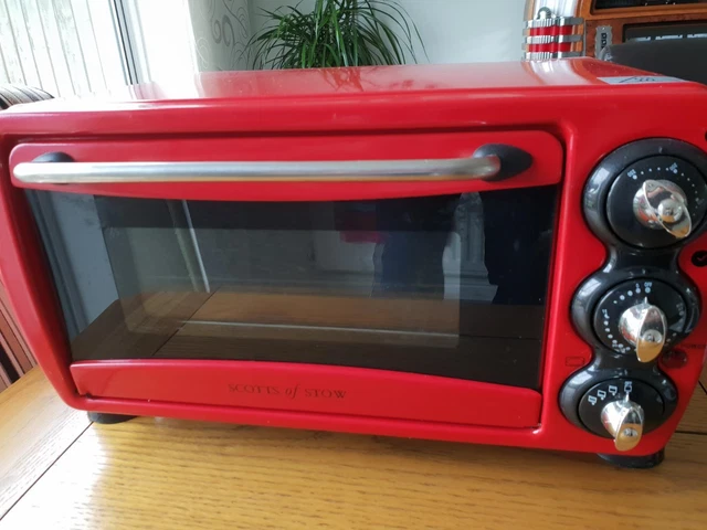 SCOTTS OF STOW Electric Mini Oven Counter Top Grill Red 14 Litre 20 00 