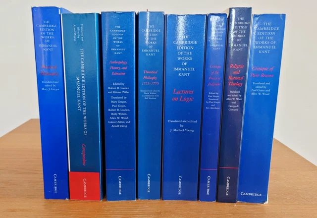 8 VOLUMES THE Cambridge Edition of the Works of Immanuel Kant £250.32 ...