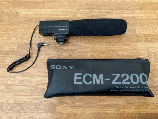 SONY - ELECTRET Condenser Microphone - ECM Z 200 mit Hülle EUR 11,00 ...