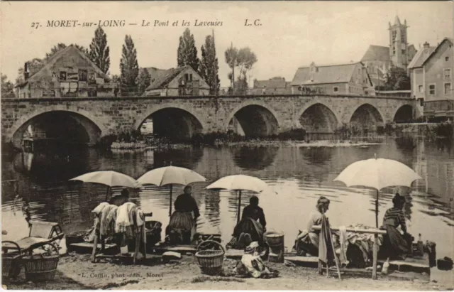 CPA MORET-SUR-LOING Le Pont et les Washers (924780)