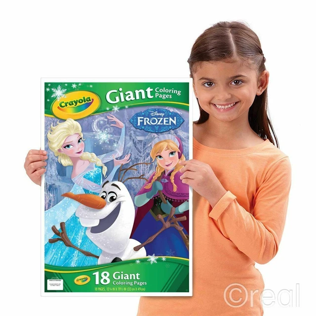 NEW CRAYOLA FROZEN 18 Giant Colouring Pages Creative Play Disney ...