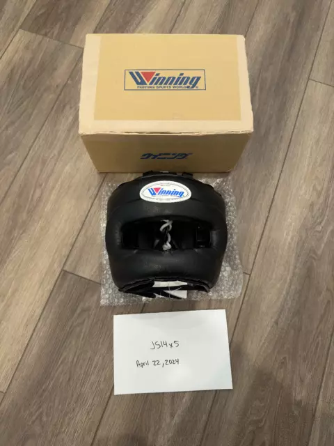Winning Boxing Headgear Japan FG 5000 Black - NEW in original box with tags