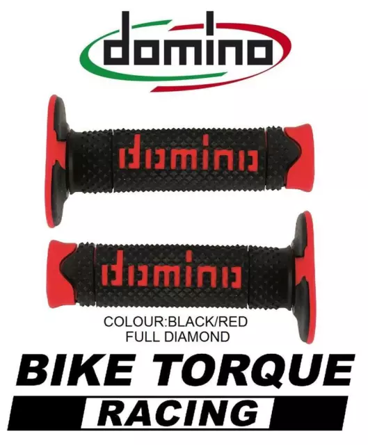 Beta 300 RR 2T Domino Full Diamond Grips Black / Red