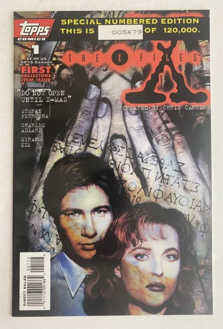 The X-Files #1 (Comic Book, 1995, Topps Comics) Special Serial Numbered Edition